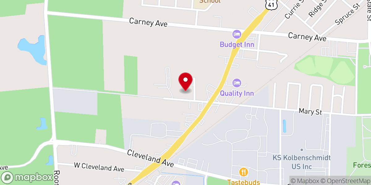 Map showing location of Grace Community Church