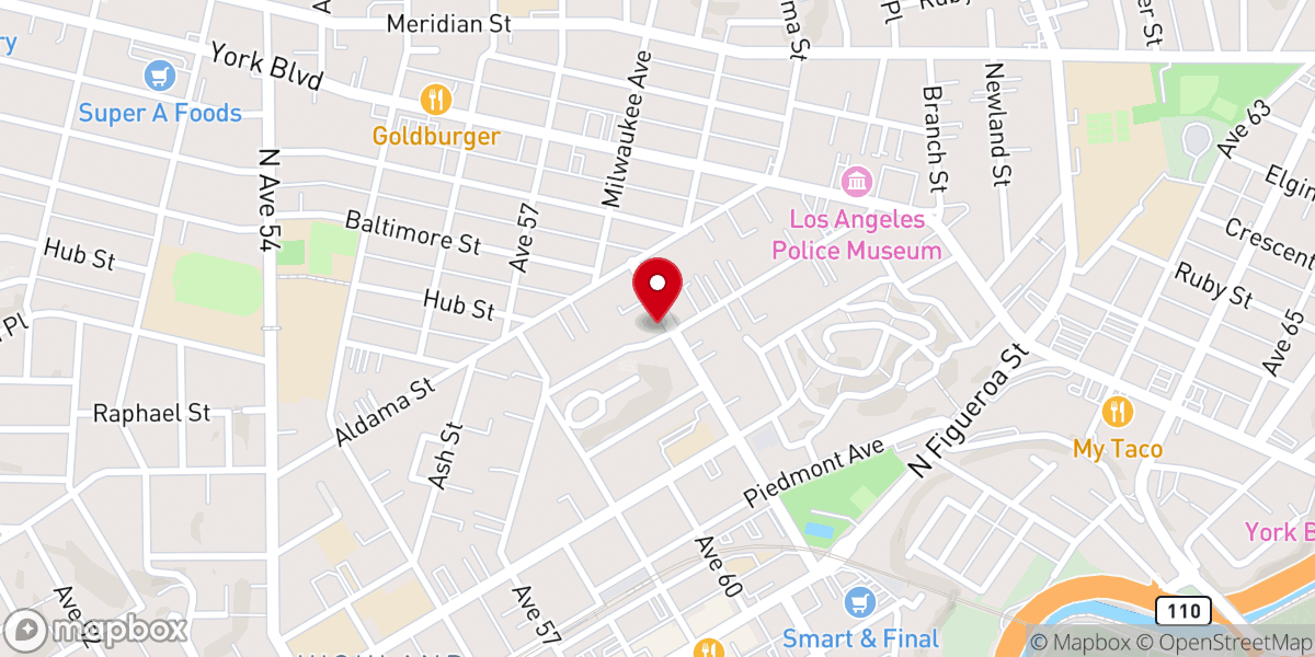 Map showing location of Set Free Church Los Angeles