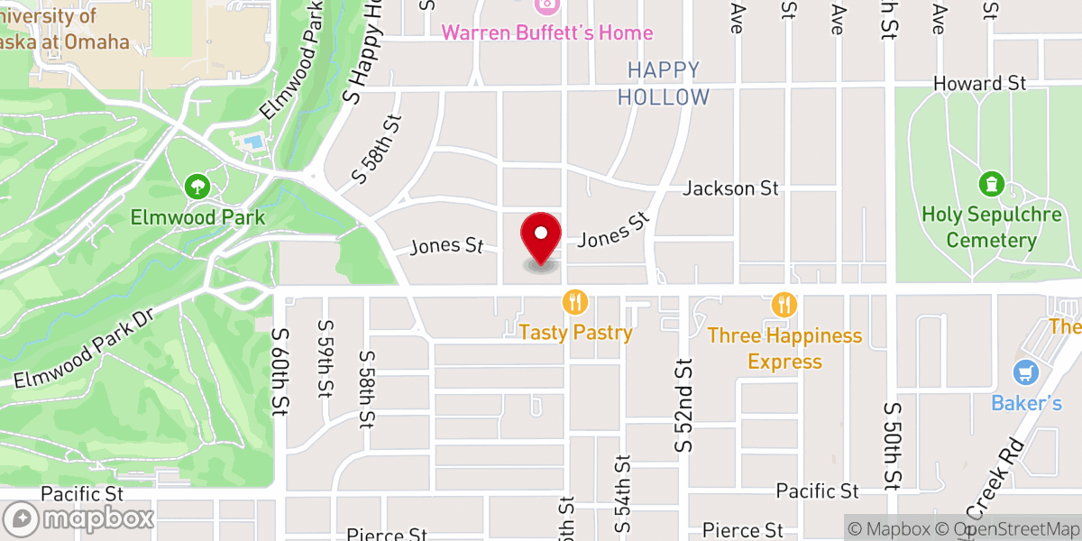 Map showing location of Central Presbyterian Church