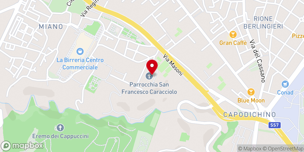 Map showing location of Associazione Oratorio ANSPI San Francesco Caracciolo APS - ETS