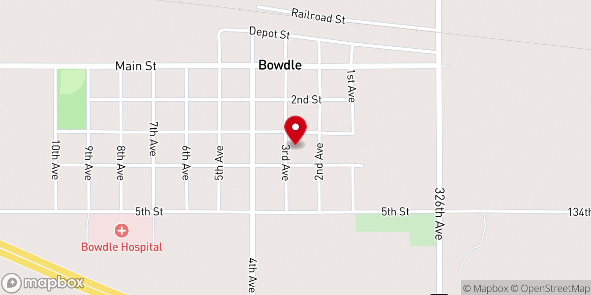 Map showing location of St. Augustine Catholic Church