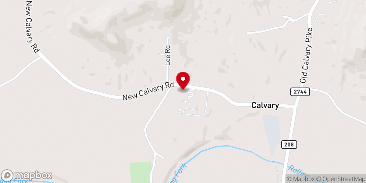 Map showing location of Holy Name of Mary Catholic Church