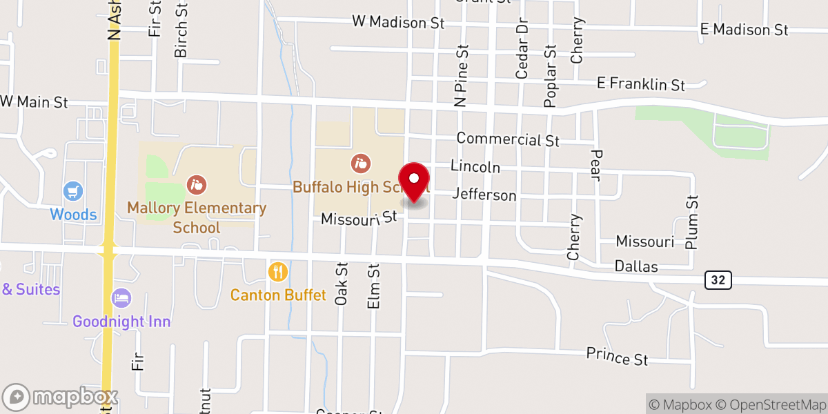 Map showing location of St William's Catholic Church