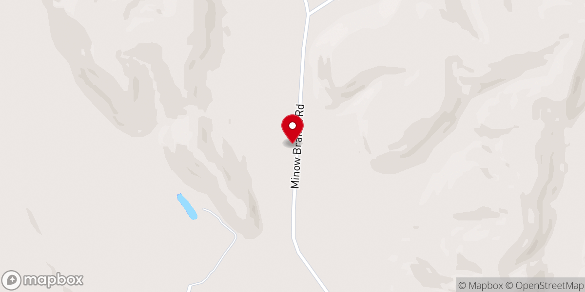 Map showing location of Minnow Branch Church