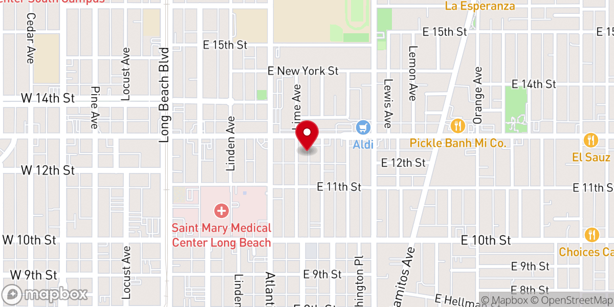 Map showing location of Eastern First Presbyterian Church