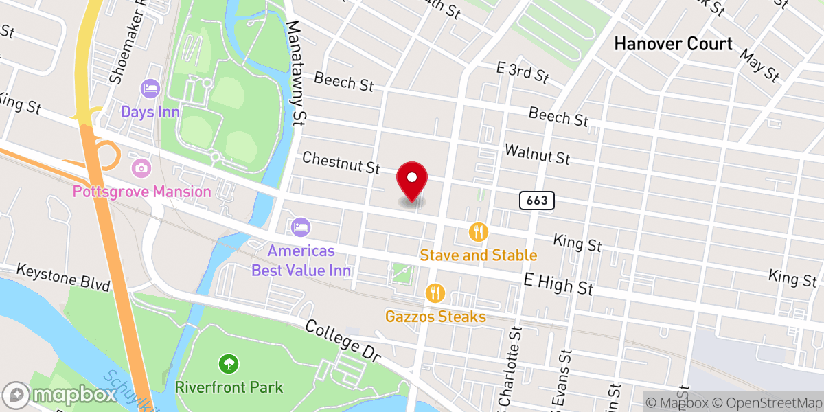 Map showing location of The Salvation Army