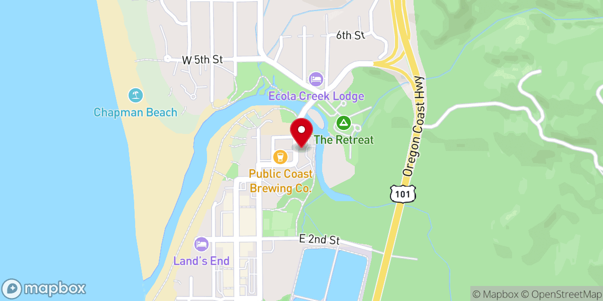 Map showing location of Ecola Bible College