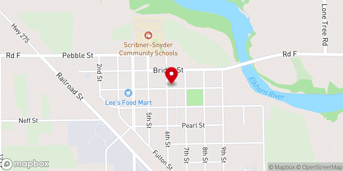 Map showing location of St Peter's Lutheran Church