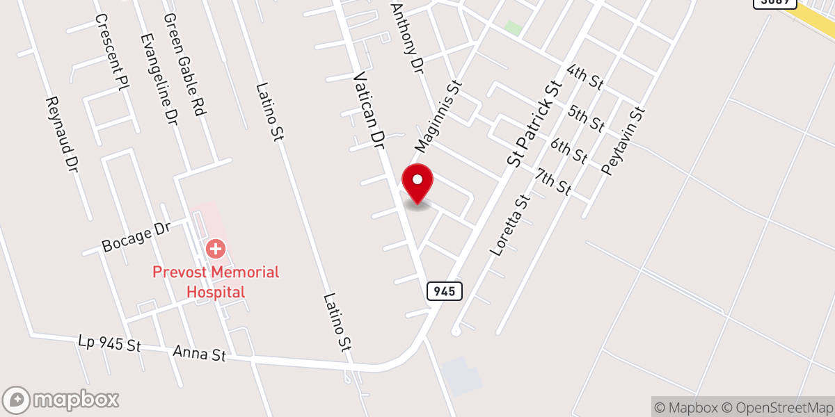 Map showing location of Word of Life Church