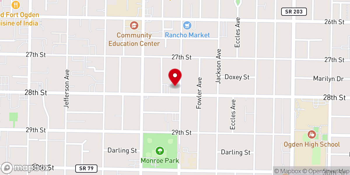 Map showing location of Unitarian Universalist Church of Ogden