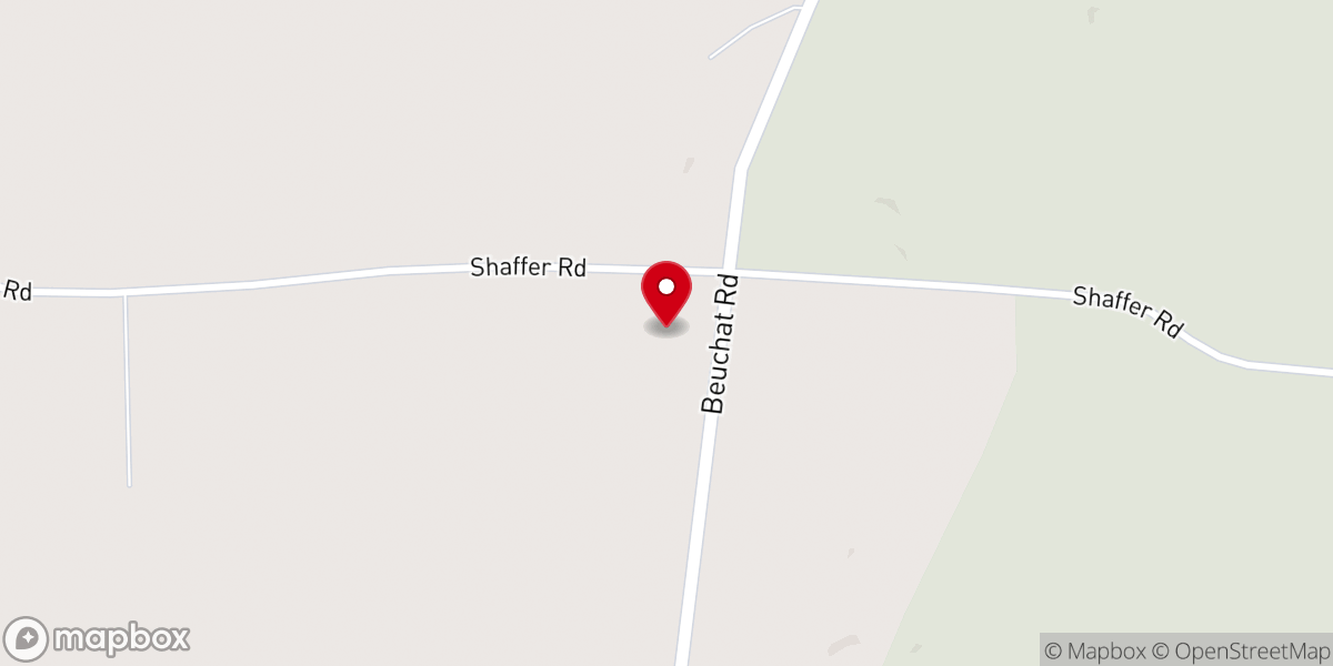 Map showing location of Shalom Mennonite Church