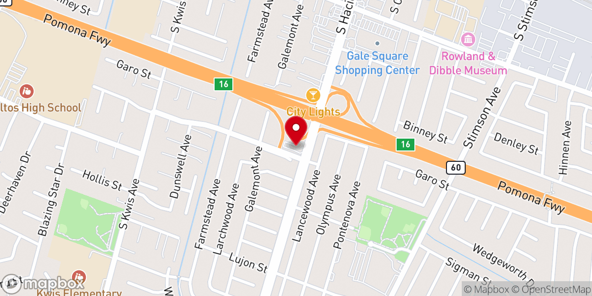 Map showing location of Church In Hacienda Heights