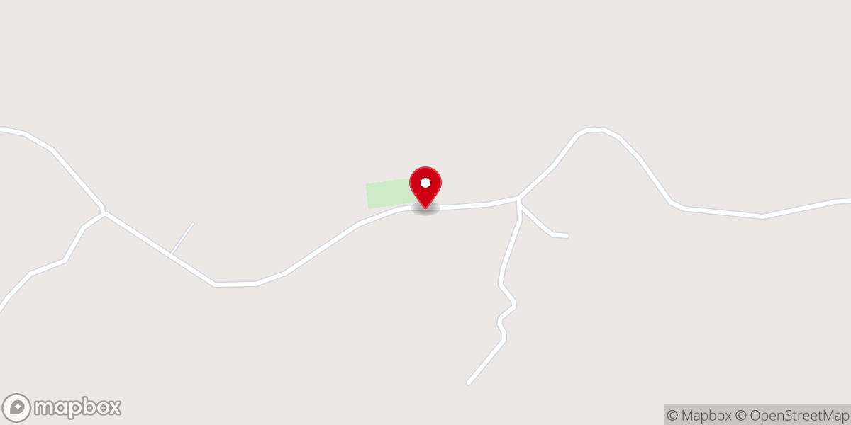 Map showing location of Huff Creek Church