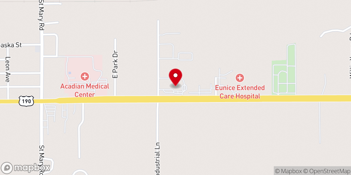 Map showing location of Cash Magic Eunice