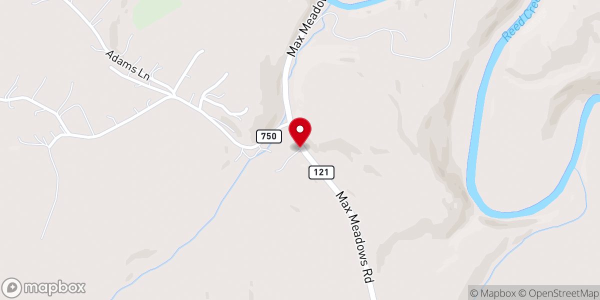 Map showing location of Pioneer Baptist Church