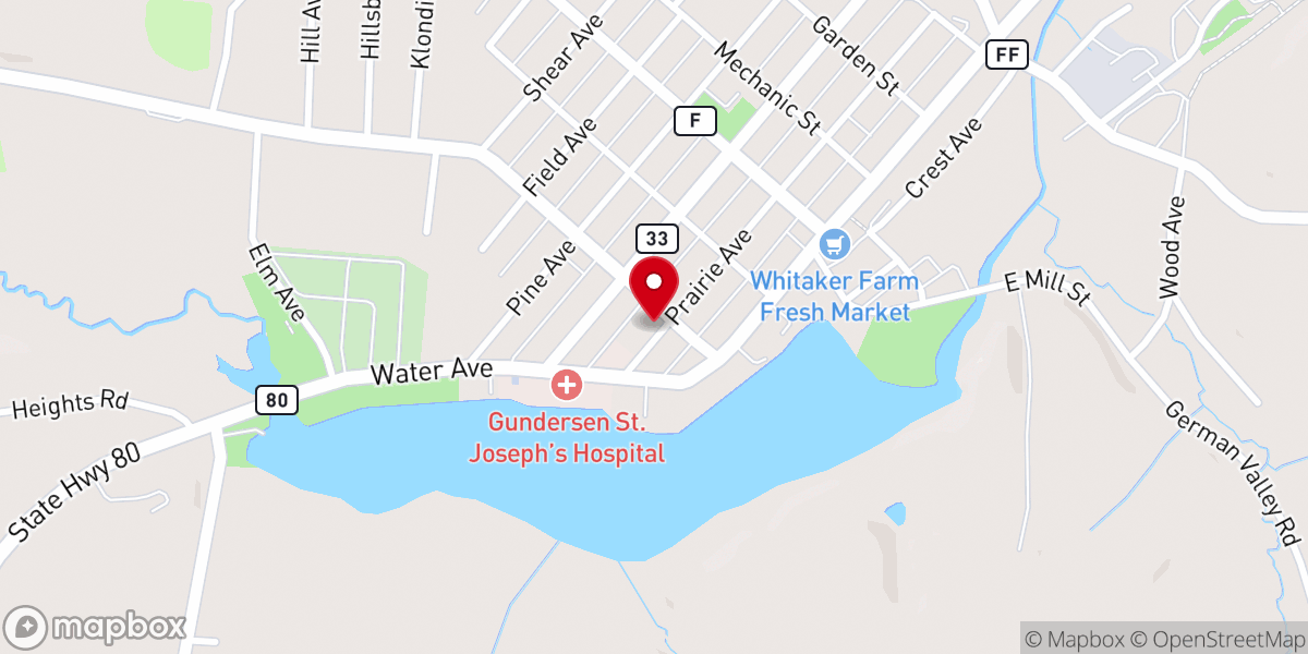 Map showing location of St Aloysius Catholic Church Rectory