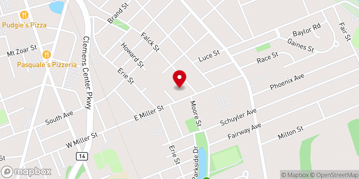 Map showing location of Emmanuel Community Church
