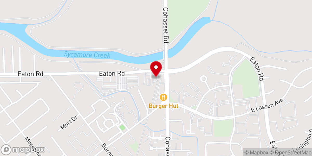Map showing location of St Elias Syrian Orthodox Church