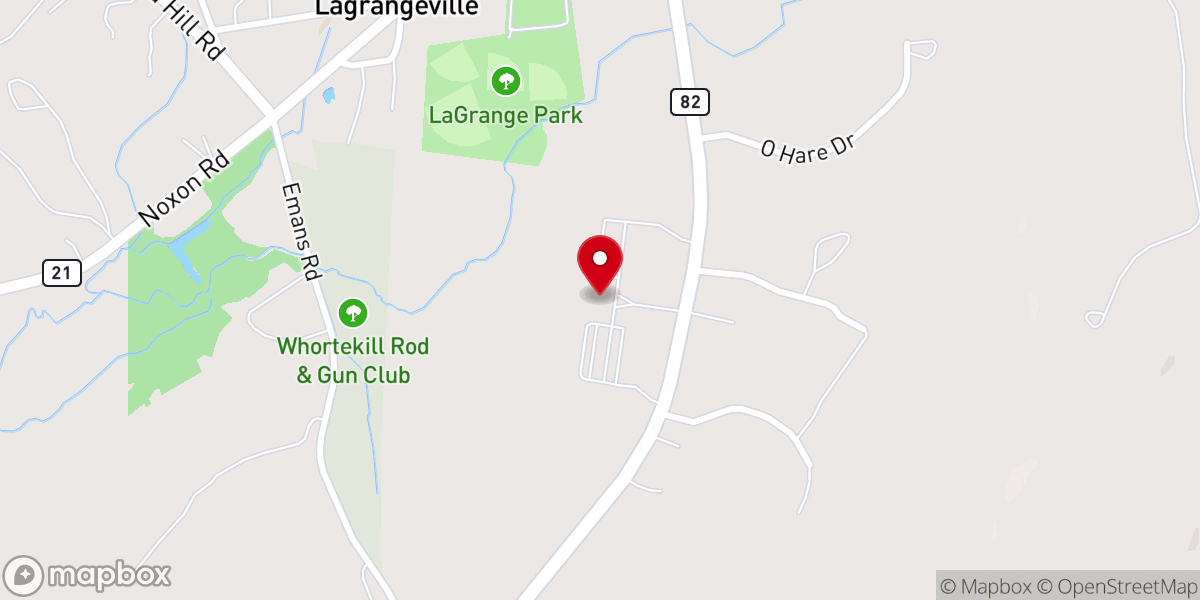 Map showing location of Saint Kateri Tekakwitha Roman Catholic Church