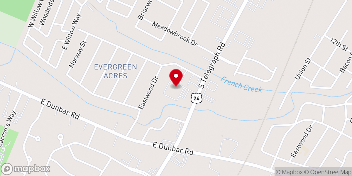 Map showing location of Redeemer Fellowship Church