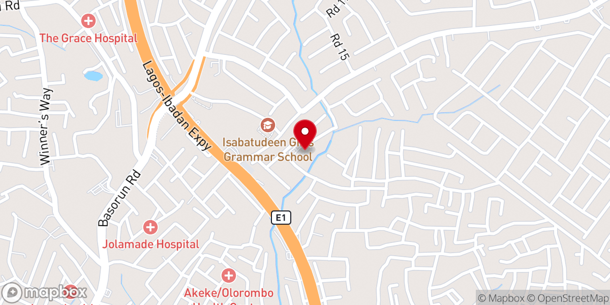 Map showing location of Lighthouse Baptist Church