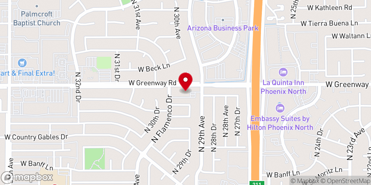 Map showing location of First Indian Baptist Church