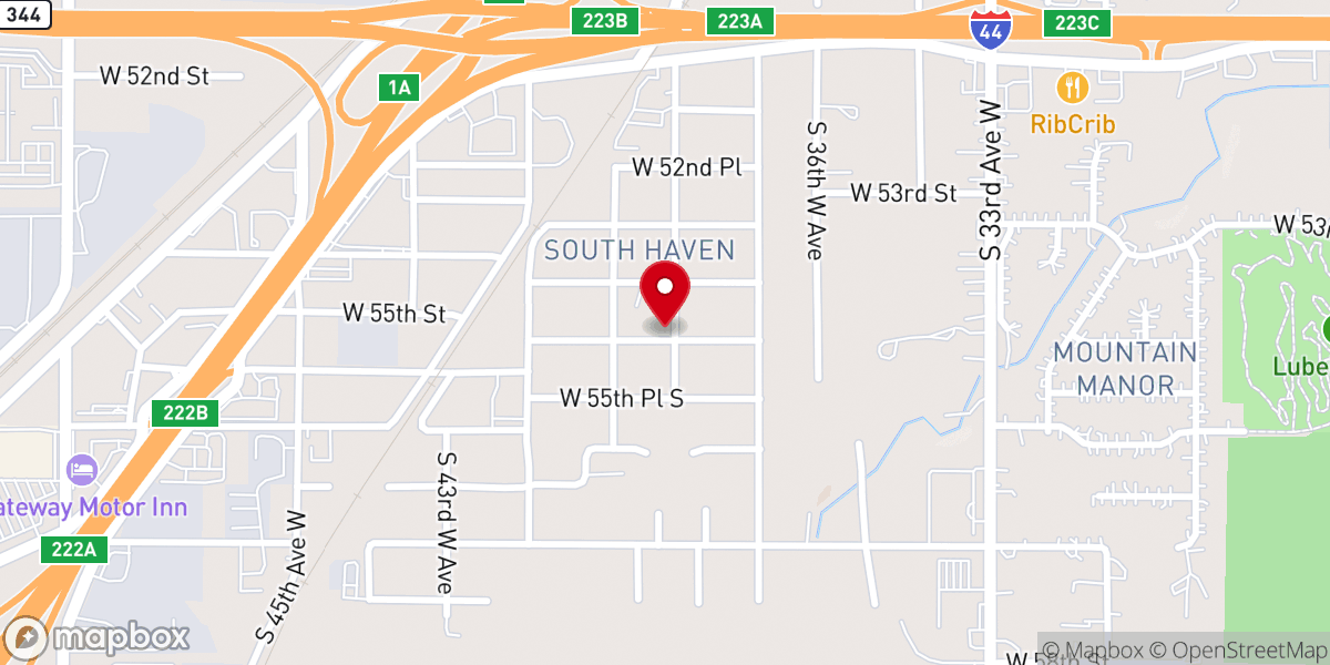 Map showing location of New Harvest Church of God