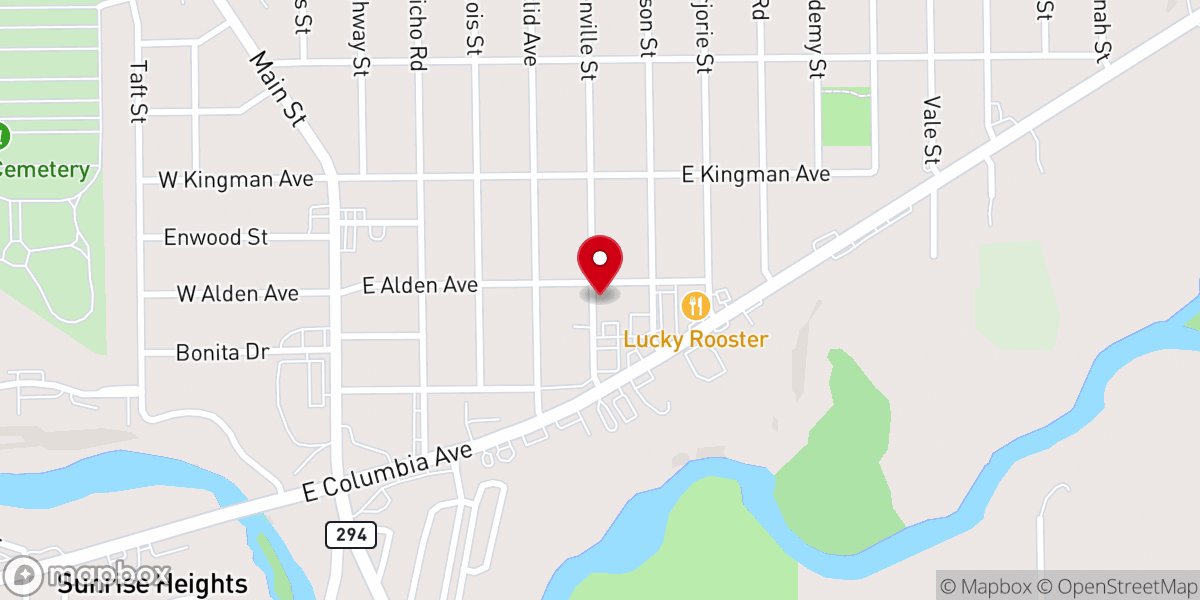 Map showing location of Restoration Life Church and Ministries