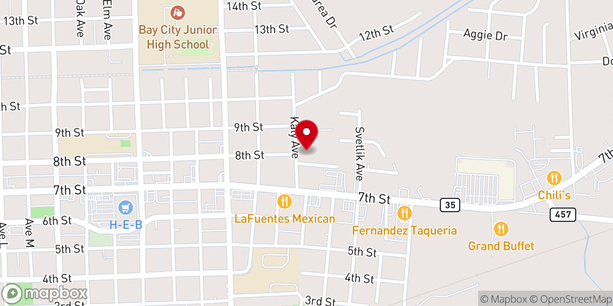 Map showing location of Holy Cross Catholic Church