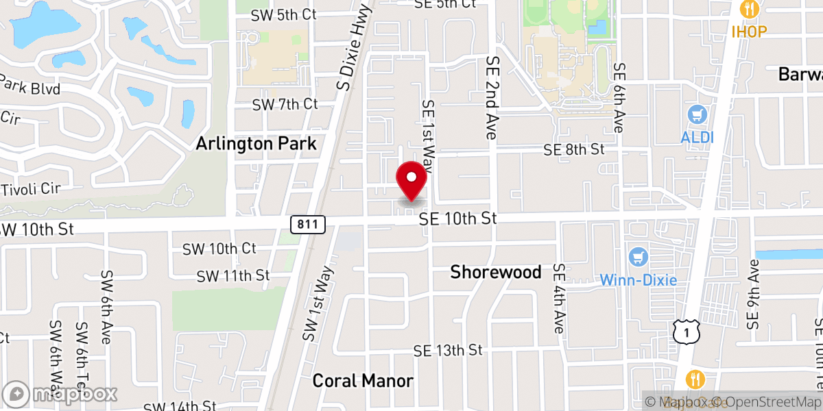 Map showing location of Harvest for Christ Ministries