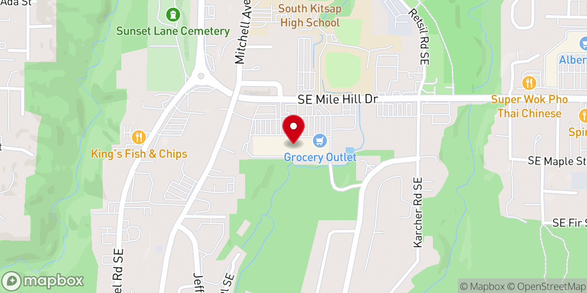Map showing location of Heritage Foursquare Church