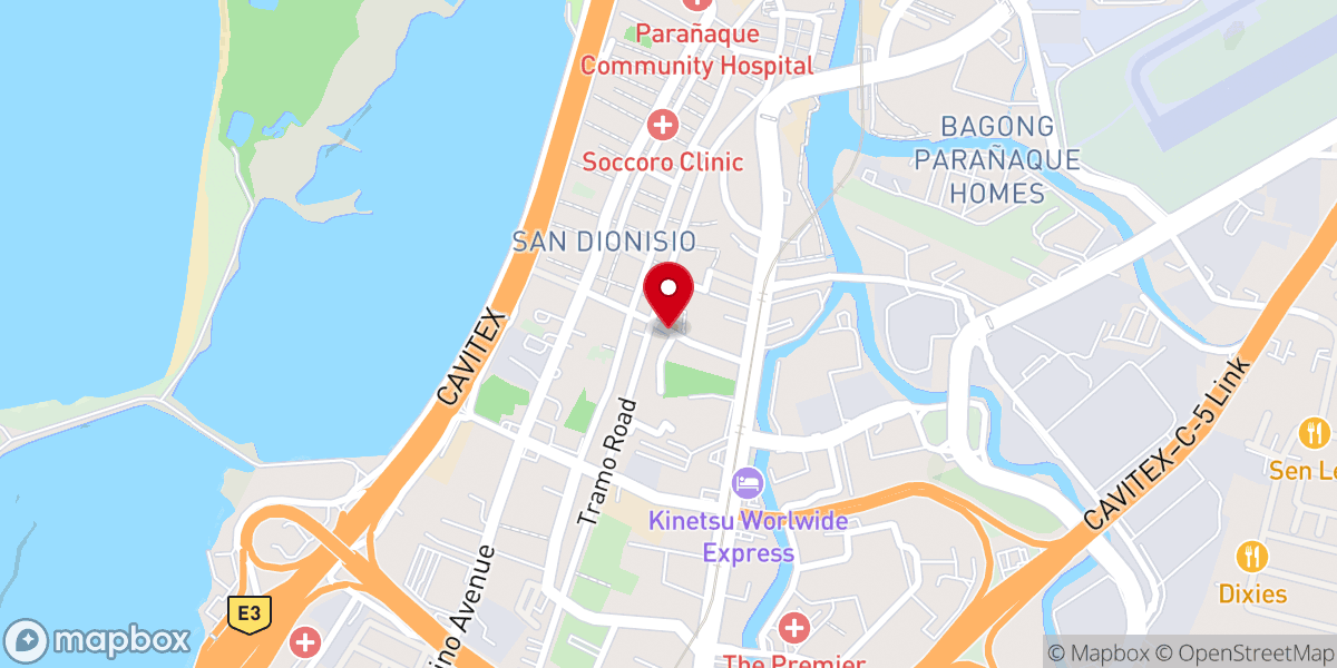 Map showing location of Miracle Life Church of Paranaque (Paranaque Christian Fellowship Center)