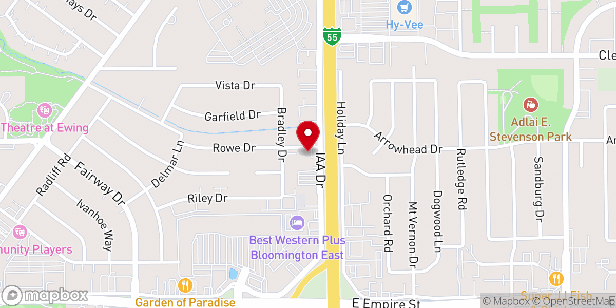 Map showing location of Grace Church of the Nazarene