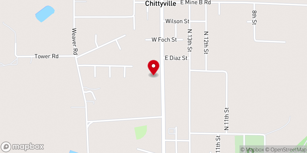Map showing location of Behold the Lamb Ministries