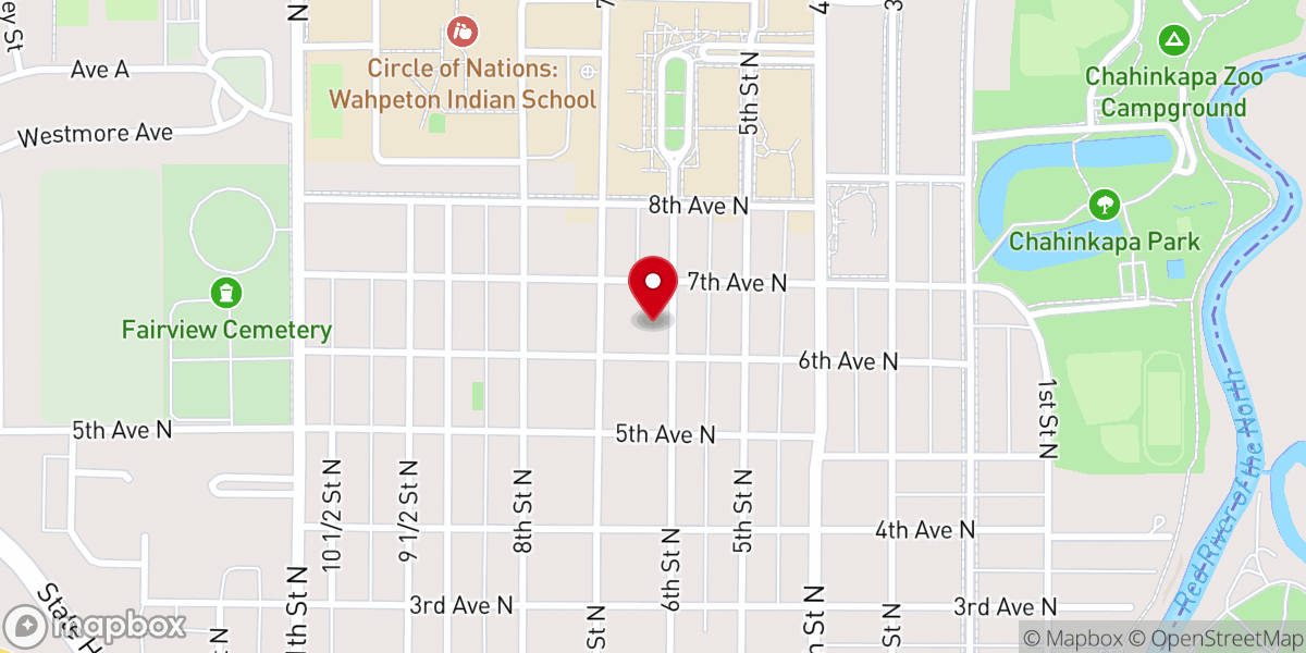 Map showing location of United Lutheran Church