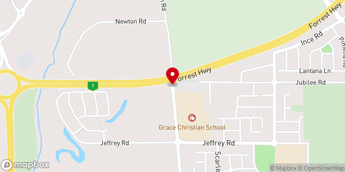 Map showing location of Dreambuilders Church