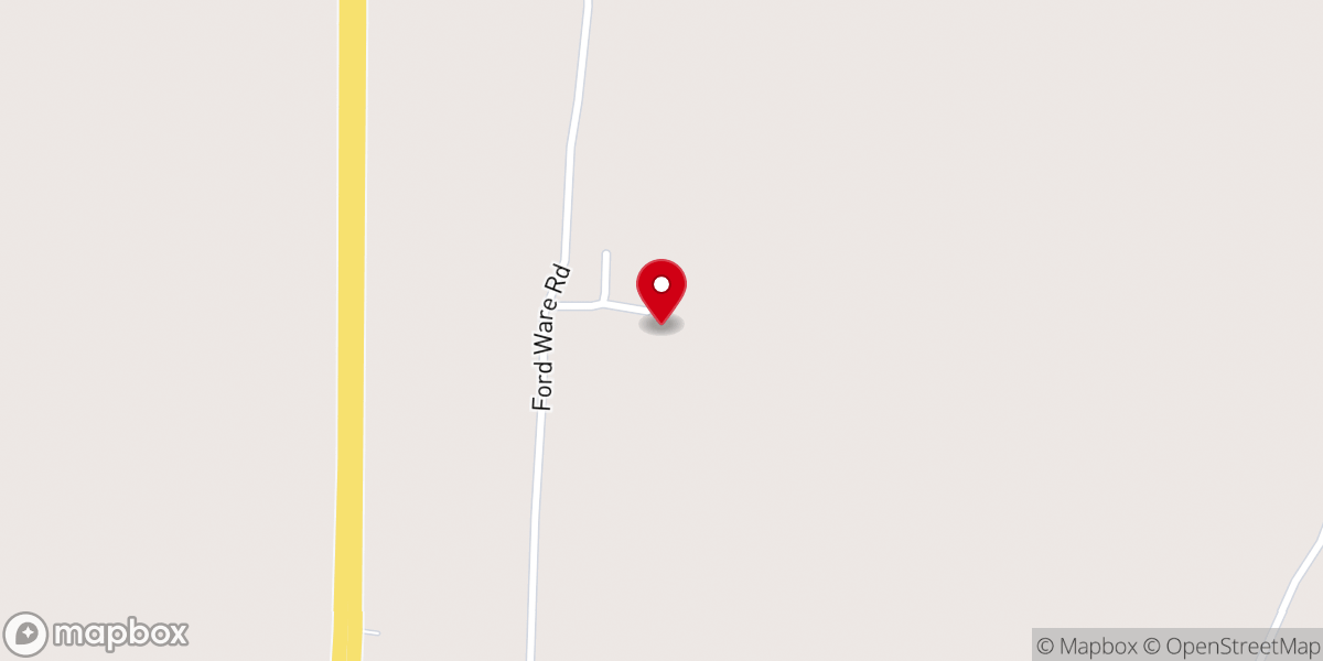 Map showing location of New Bethel Church