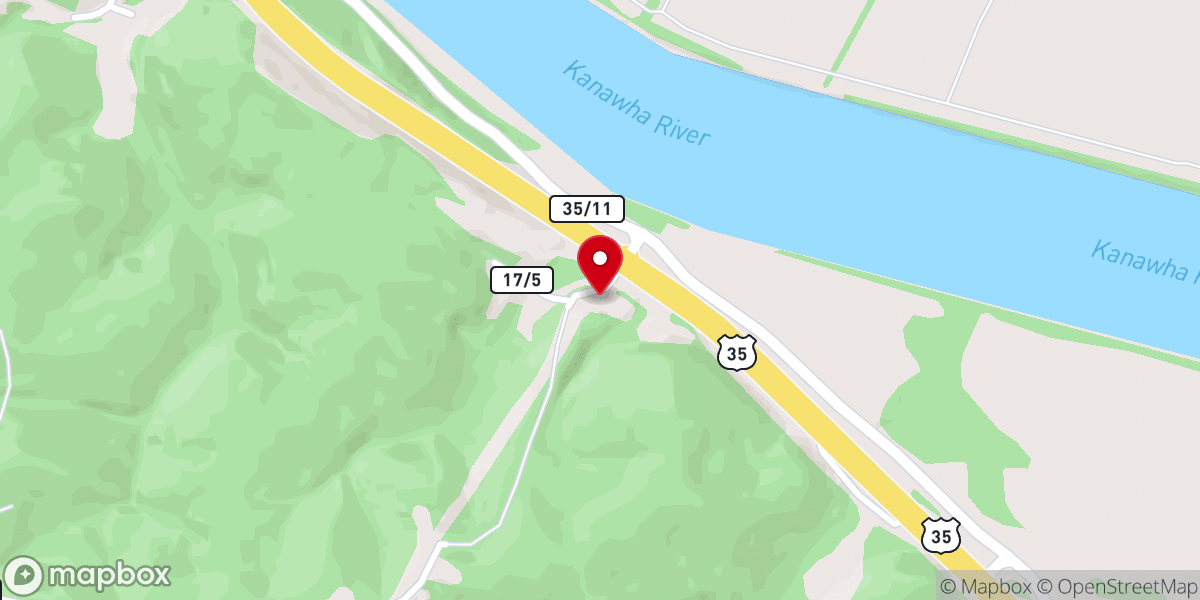 Map showing location of Vaught Memorial Church