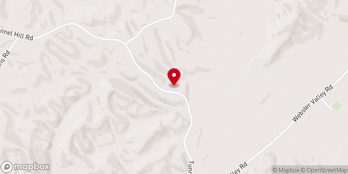 Map showing location of Tunnel Hill Church