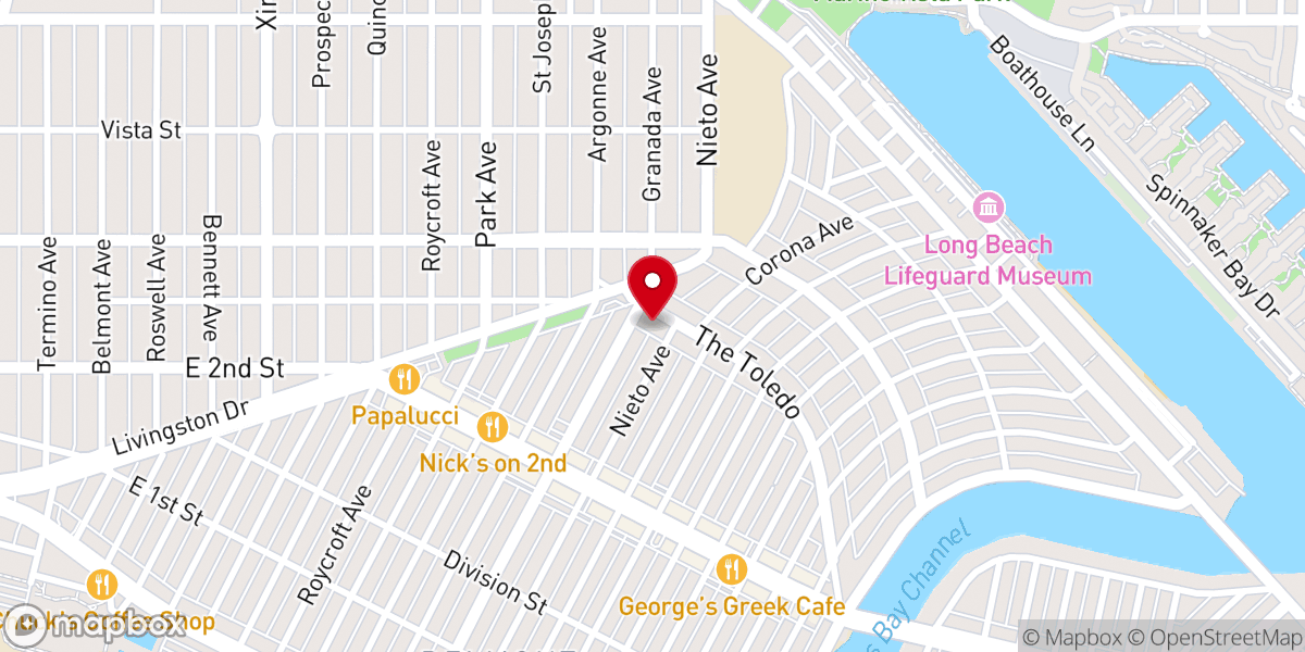 Map showing location of Bay Shore Community Congregational Church (UCC)
