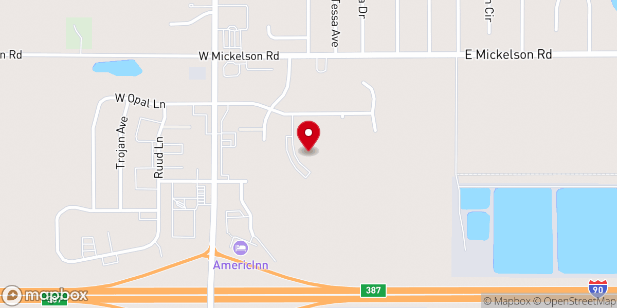 Map showing location of Central Valley Community Church