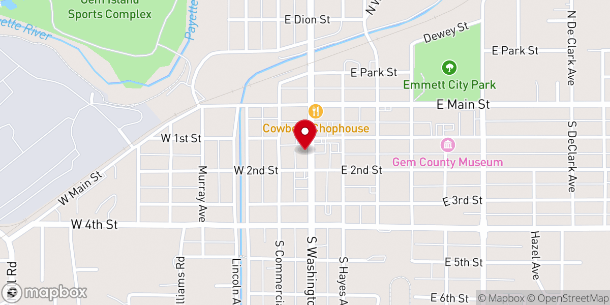 Map showing location of Abundant Life International Fellowship