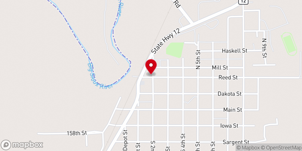 Map showing location of New Horizons United Church of Christ