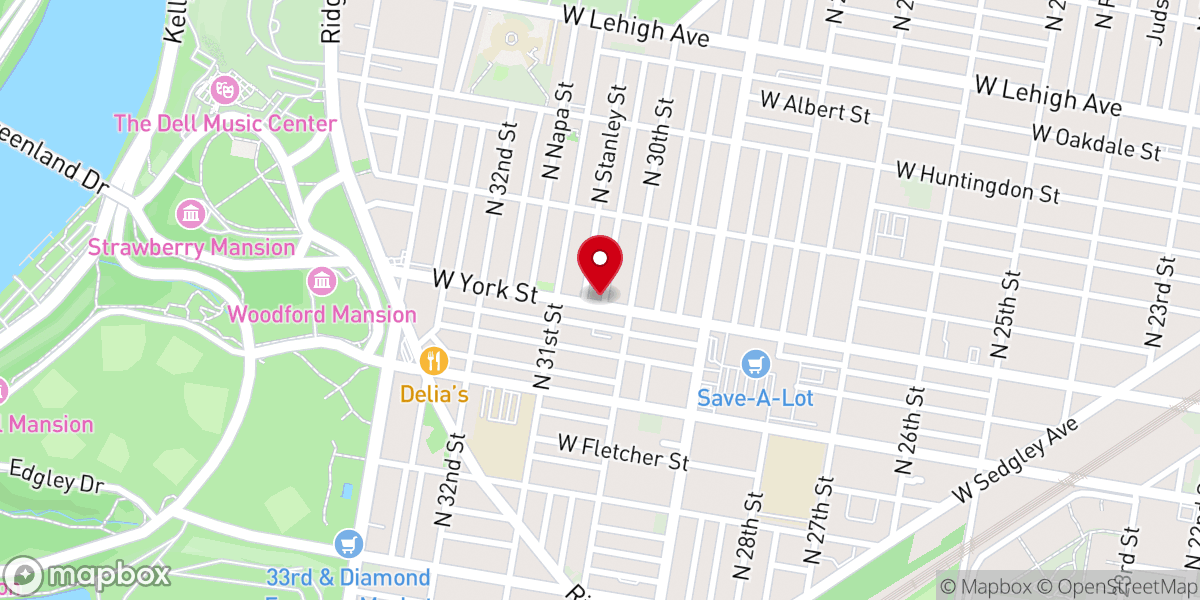Map showing location of Sanctuary Baptist Church