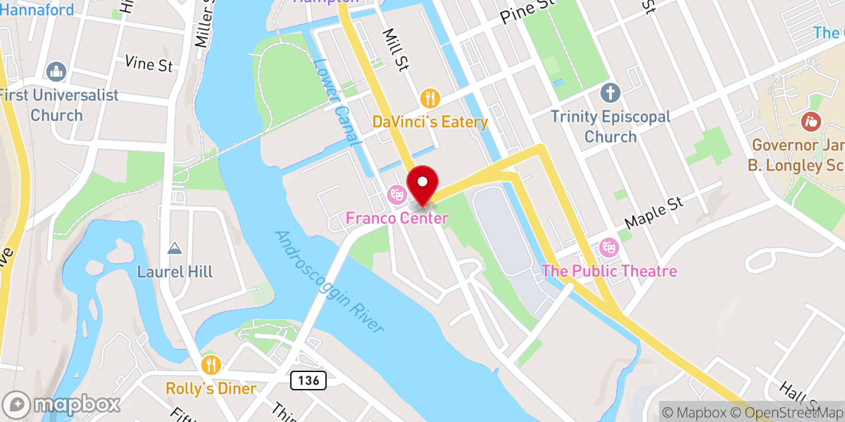 Map showing location of Hope Haven Gospel Mission
