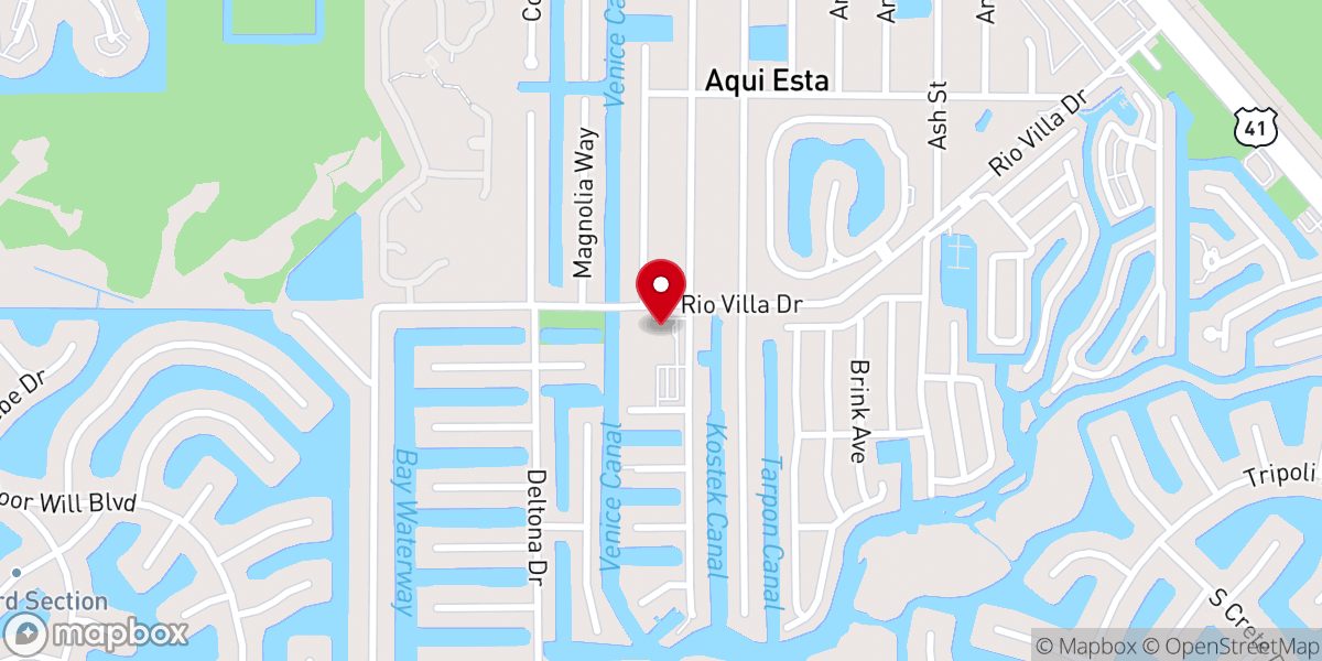 Map showing location of Faith Lutheran Church, Punta Gorda