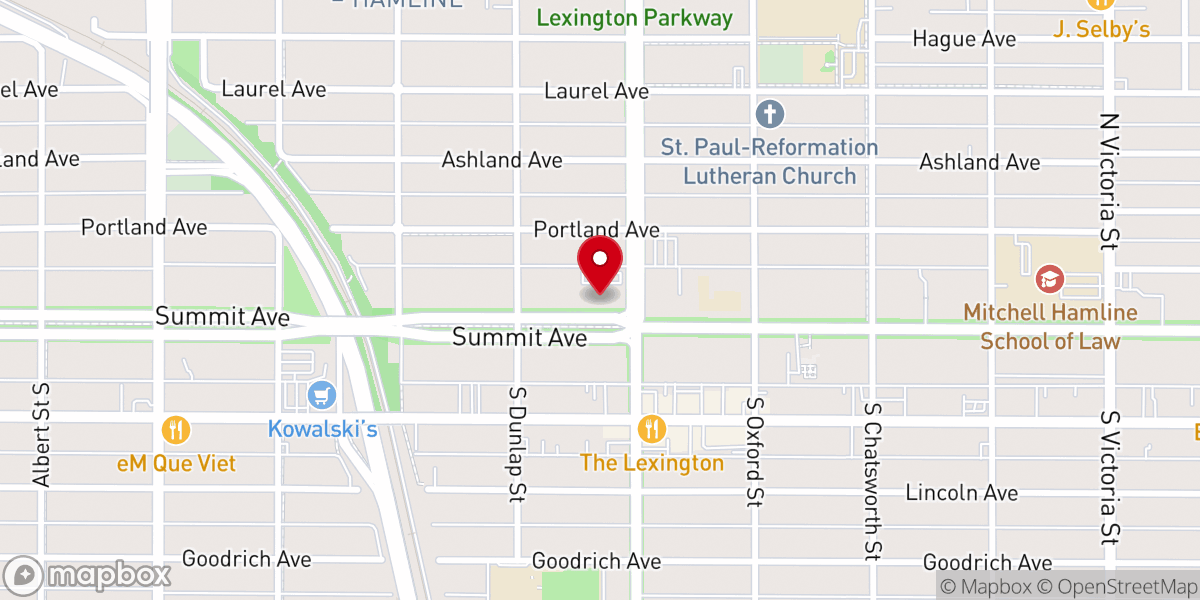 Map showing location of St George Greek Orthodox Church