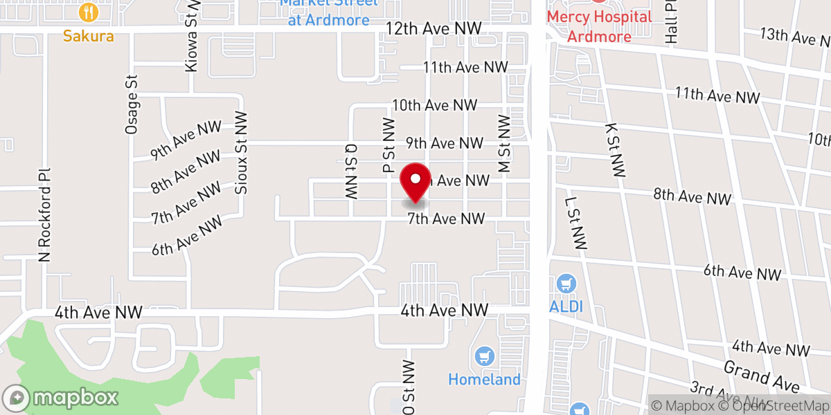 Map showing location of Amazing Grace Pentecostal Church
