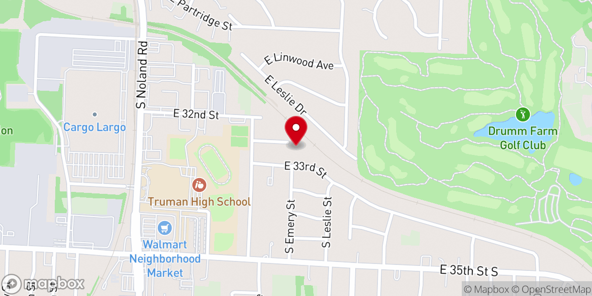 Map showing location of Noland Road Baptist Church Prayer