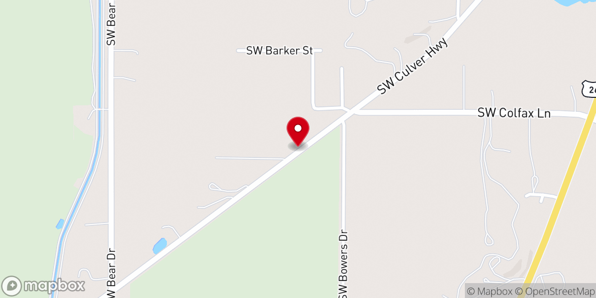 Map showing location of Palisades Mennonite Church